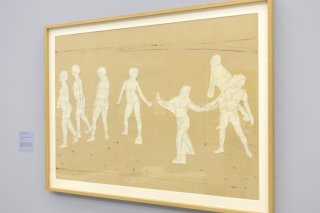 Exposée en juin 2015 au Musée Jenisch, "Etude de composition pour Floraison" du peintre Ferdinand Hodler fait partie des oeuvres désormais accessibles en ligne (archives). KEYSTONE/CHRISTIAN BRUN